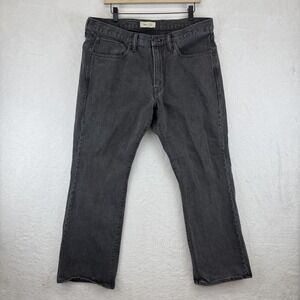 Gap 1969 Jeans Mens 36x30 Charcoal Gray Bootcut Denim Classic‎ 5-Pocket Zip Fly